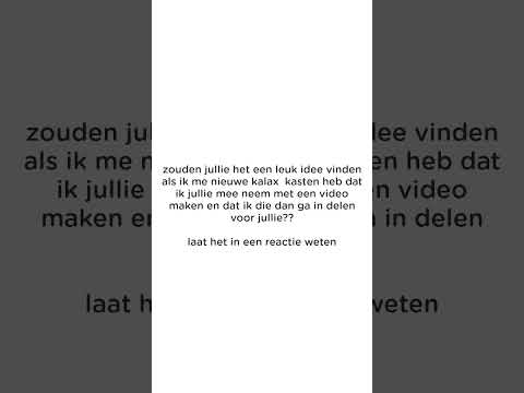 kalax kasten indelen ja of nee ??