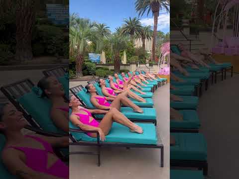 On set for @KygoMusic at @mgmgrandlv #lasvegas #vegas #synchronizedswimming #artisticswimming