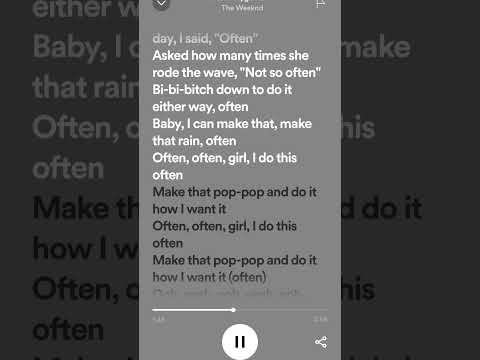 The Weekend – Often Kygo remix (lyrics)#theweeknd #often