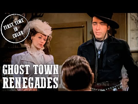 Ghost Town Renegades | Lash La Rue | 4K | Colorized | Western | English