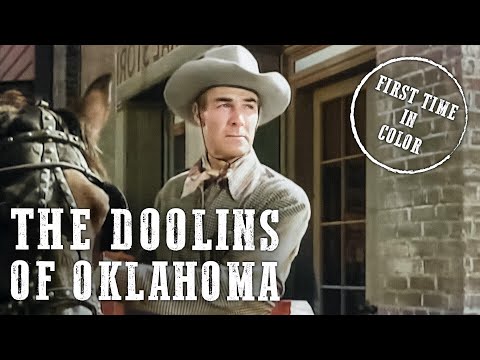 The Doolins of Oklahoma | Randolph Scott | Western | Colorized