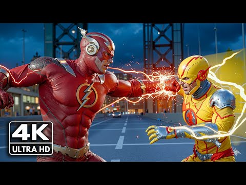 Flash vs. Reverse Flash Fight Scene EPIC Speed Battle [4K-ULTRA HDR]