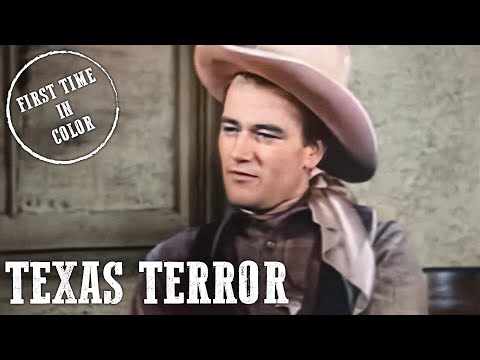 Texas Terror | John Wayne | Colorized | 4K | Western | English