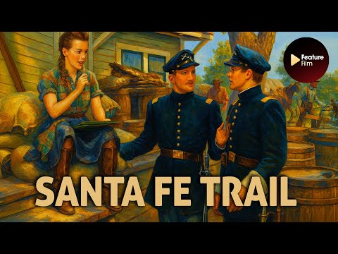 Santa Fe Trail (1940) | Colorized Full Movie | Classic Western Adventure HD