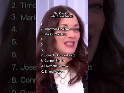 Top 10 Actors Who Speak French