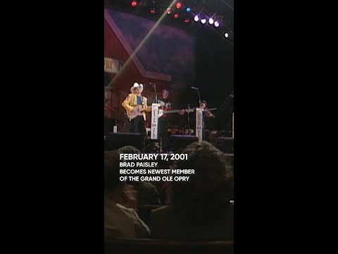 Brad Paisley Became Newest Member of the Grand Ole Opry 25 Years Ago