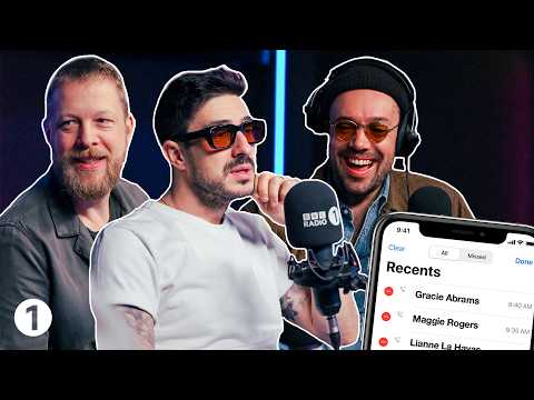 Mumford & Sons calls their famous friends – are they sitting or standing?!