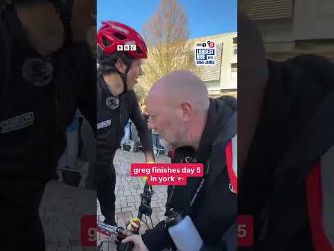 Greg Completes Day 5! | #comicrelief #gregjames #radio1slongestride