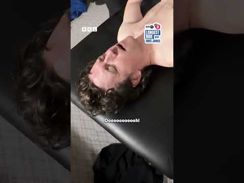 Greg Gets His Back Cracked |  #radio1slongestride #comicrelief #gregjames