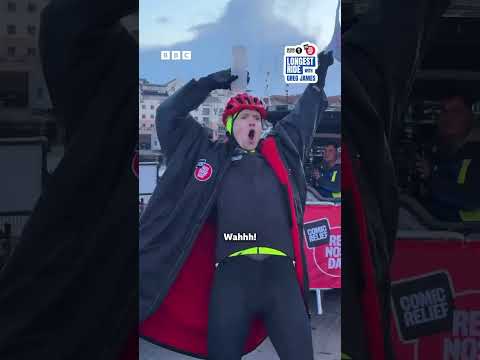 #gregjames Completes Day One Of His Comic Relief Challenge