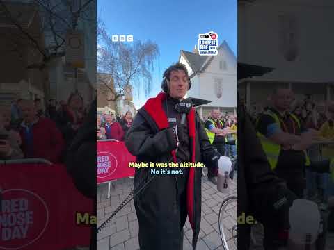 Greg James Completes Day Two Of His Comic Relief Challenge