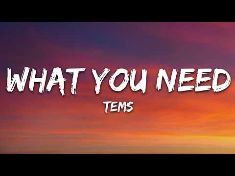 Tems – What You Need (Lyrics)
