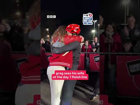 Greg’s Wife Greets Him At The Finish Line | #comicrelief #radio1slongestride