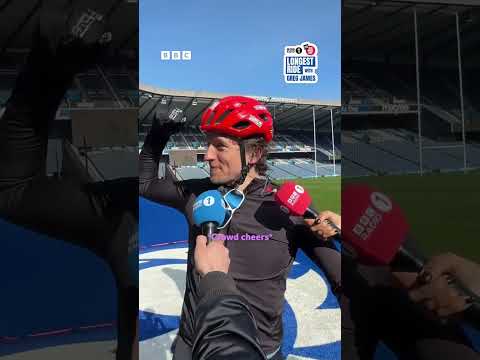 Greg Crosses The Finish Line!