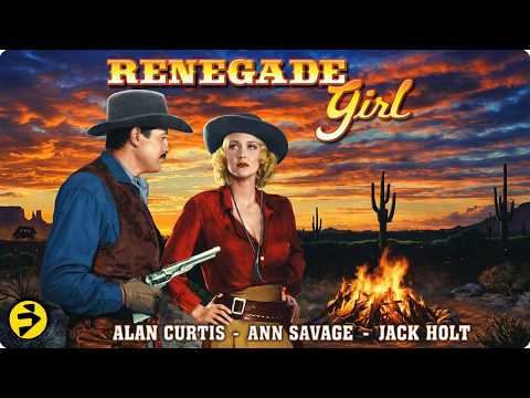 RENEGADE GIRL | Hunted Across the Frontier | Ann Savage, Tim Holt | Full Western Movie