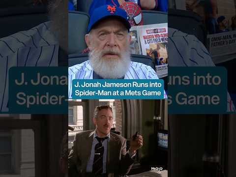 JK Simmons Sees Spider Man at Mets Game