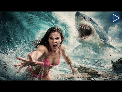 TSUNAMI SHARKS 🎬 Full Horror Movie 🎬 English HD
