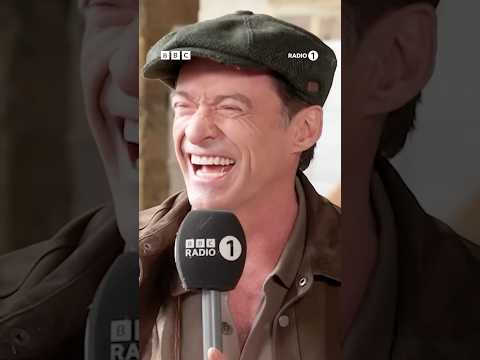 Hugh Jackman is not a fan of dog kisses 🐶 #hughjackman #movie #funny #radio1