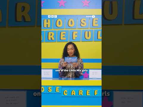 Leigh-Anne faces the Choose Carefully conveyor belt 👀 #leighanne #littlemix #pop #radio1