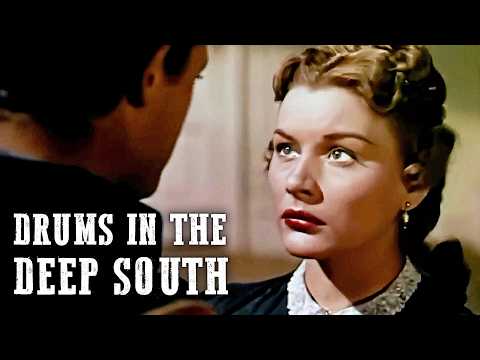 Drums in the Deep South | 4K | James Craig | Barbara Payton | Western