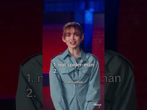 Sadie Sink Hiding Her Spider Man Role for 2 Minutes Straight