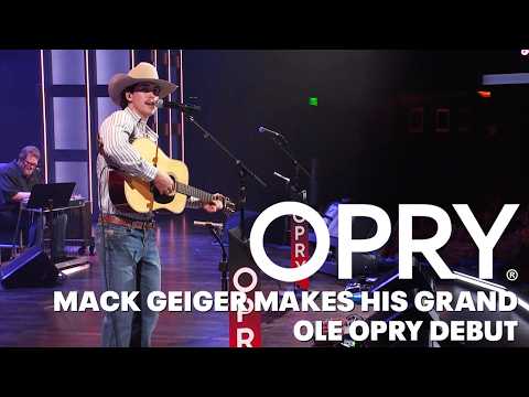 Mack Geiger Makes His Opry Debut and Receives a Standing Ovation!