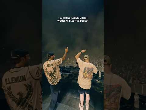 Illenium and Wooli went b2b to close out Electric Forest on Sunday 🦣🐦‍🔥