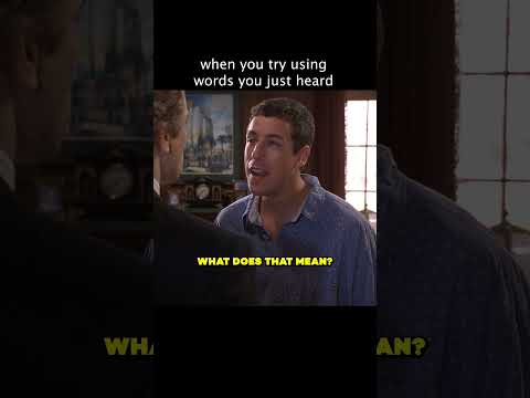 He tried using words he doesn’t understand #universal #moviecentral #billymadison