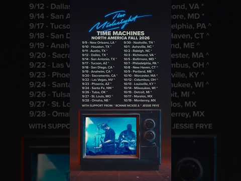 Excited to have Bonnie McKee & Jessie Frye join us on the Time Machines tour in North America!