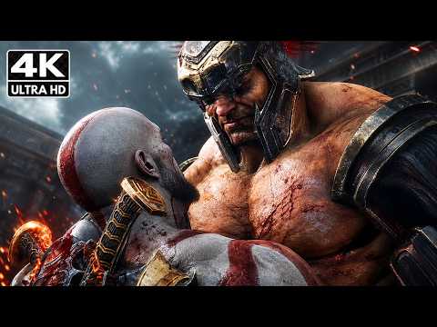 GOD OF WAR 3 REMASTERED – Kratos vs Hercules BRUTAL Boss Fight | CHAOS MODE [PS5 Pro]