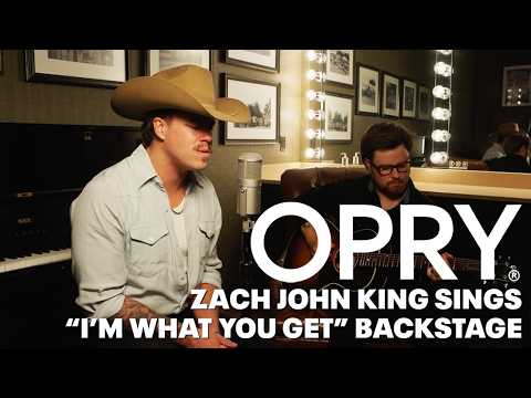 Zach John King Performs “I’m What You Get” Backstage at the Opry