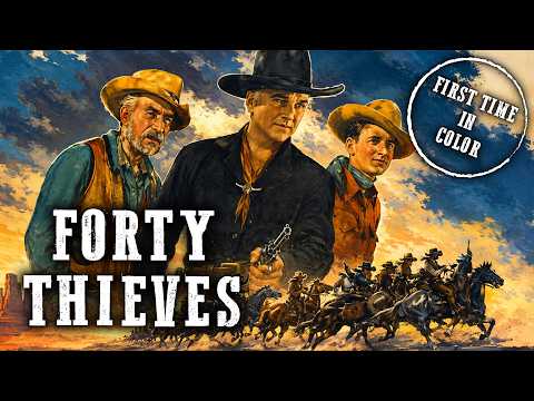 Forty Thieves | William Boyd | Hopalong Cassidy Movie | Colorized | Western