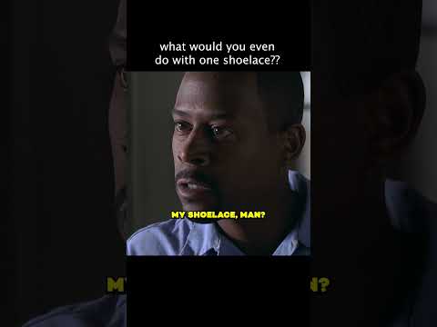 Did the cop really take his one shoelace? #sony #moviecentral #bluestreak