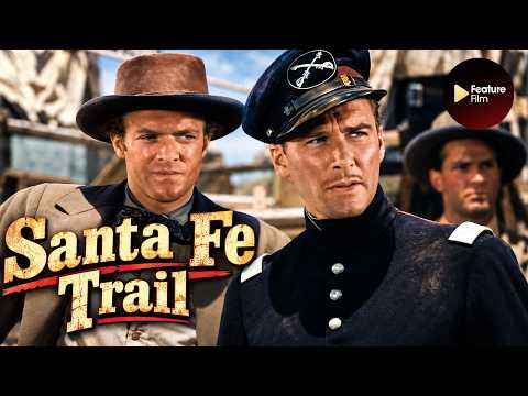 Santa Fe Trail (1940) Colorized | Errol Flynn | FREE WESTERN MOVIE | Full Length Action Classic