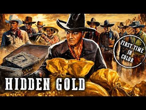 Hidden Gold | William Boyd | Western | Russell Hayden | Colorized | Hopalong Cassidy Movie