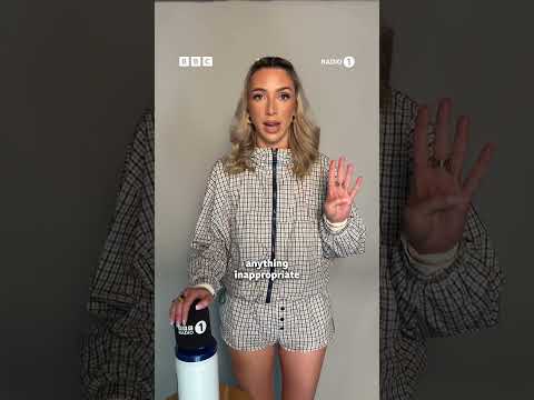 GK Barry takes an oath before her Radio 1 show 👀