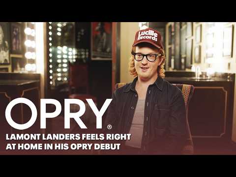 Lamont Landers Feels Right at Home in His Opry Debut