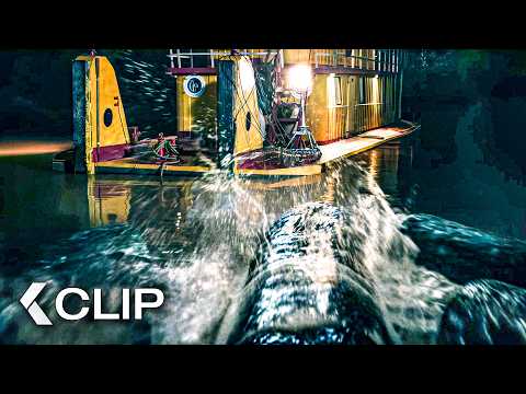 Ancient Predator Attacks Boat Scene – BEWARE BOIÚNA (2026) Jessica Rothe, Logan Marshall-Green
